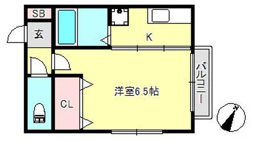 コーポイケダ【1階】の間取り