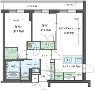 ファインクラス札幌琴似【3階】の間取り