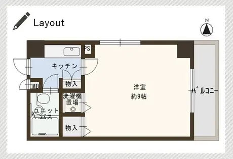 シティファースト四条西洞院【6階】の間取り