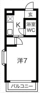 リバーサイドマンヒロ【201号室】の間取り