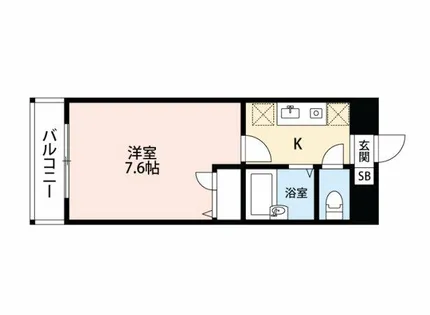 エフラス京都御所西【406号室】の間取り