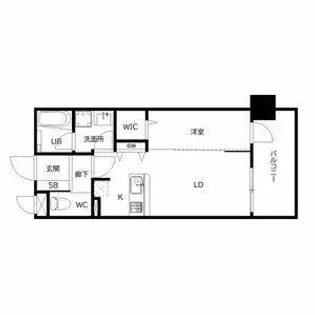 YAKUIN SQUARE【1208号室】の間取り