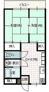 矢田ビル【401号室】の間取り