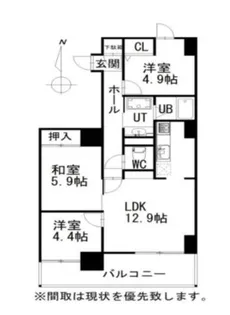 セザール伏見【2階】の間取り