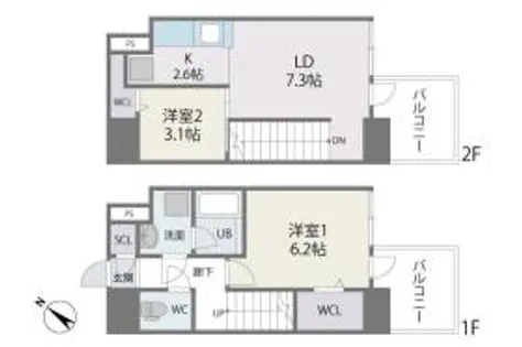 MODERN PALAZZO博多駅南AXIA【12階】の間取り