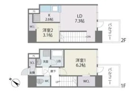 MODERN PALAZZO博多駅南AXIA【12階】の間取り