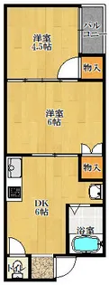 川田マンション【2階】の間取り