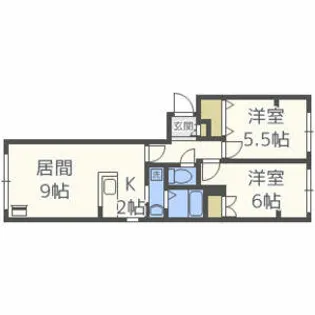 ノインフォーゲル【301号室】の間取り