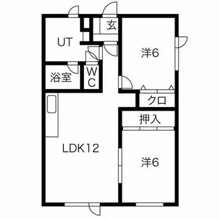 すずらんハウスB【101号室】の間取り