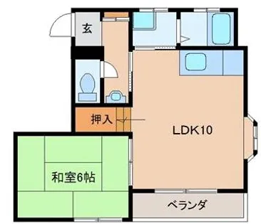 OTT笹林Ⅱ【2階】の間取り