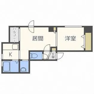 フェニックス円山【203号室】の間取り