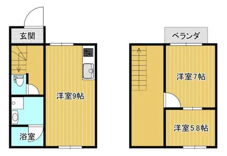 メゾネットK【1階】の間取り