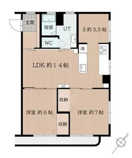 田代ハイツ【2階】の間取り