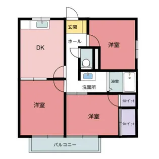 メゾン梨川【201号室】の間取り
