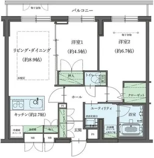 ファインクラス札幌琴似【3階】の間取り