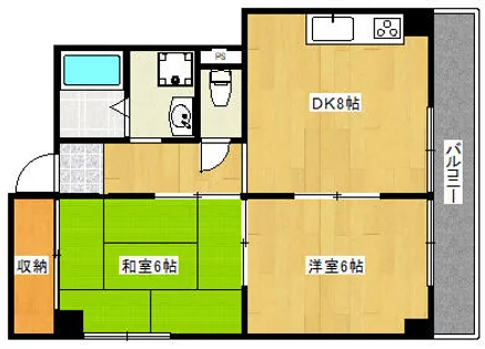 サニービルディング【2階】の間取り