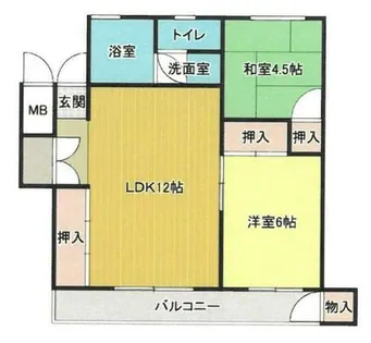 和泉グリーンコーポ【3階】の間取り