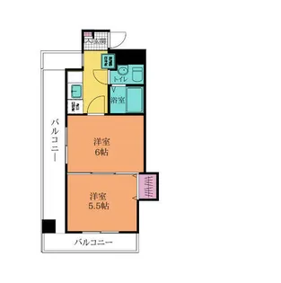 ロイヤルキャッスル【702号室】の間取り