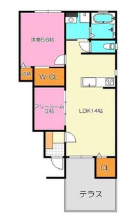 Casa Brillante【102号室】の間取り