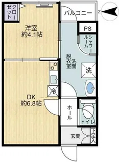 オリエンタルマンション【4G号室】の間取り