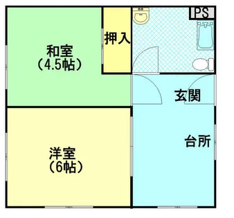 ハイツ花隈【2階】の間取り