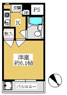 スペーシャス多田【2階】の間取り