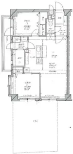 コスモ野間大池【201号室】の間取り