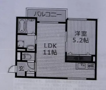 セレニティ野江/駅近/2人/【104号室】の間取り