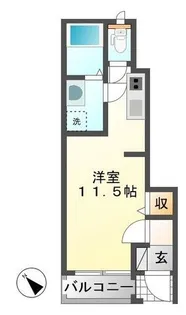 つむぎ【101号室】の間取り