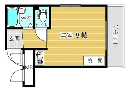 中宮アイビーハイツ【3階】の間取り