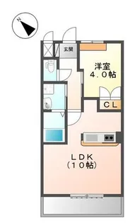 ボヌール【101号室】の間取り
