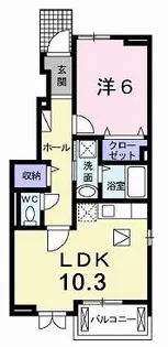 マーベラス・アンジュⅡ【1階】の間取り
