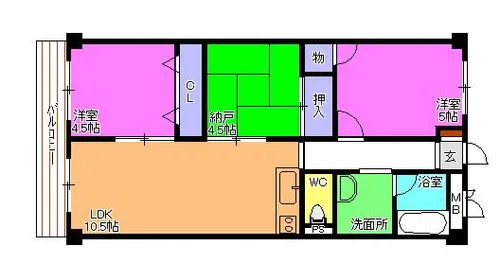 昭和ハイム南芳【2階】の間取り