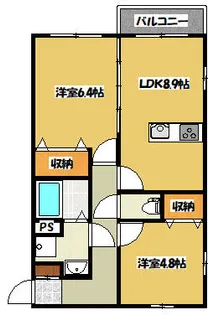 riviere 庄【2階】の間取り