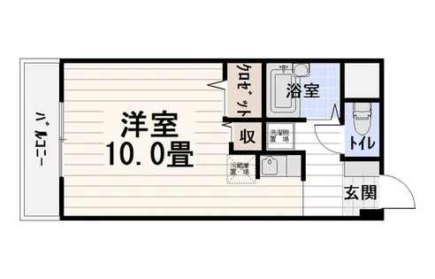 プチメゾン西新シトラス【3階】の間取り