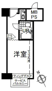 ステュディオ堺フェニックス【10階】の間取り
