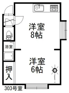 セゾンプラザ【303号室】の間取り