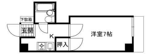 エザーンスあおい【1階】の間取り