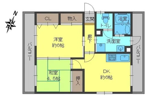 梶原ビル【2階】の間取り
