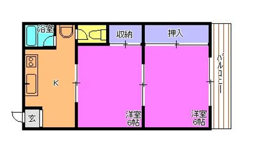 メゾン旭【2階】の間取り