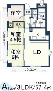 サンモール川上Ⅱ【4階】の間取り