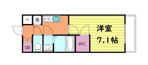 エスリード大阪城アクシス【5階】の間取り