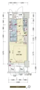 プレサンスOSAKA DOMECITYスクエア【0212号室】の間取り