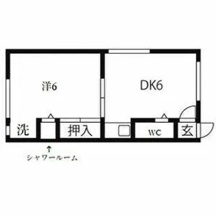 北裕荘【18号室】の間取り