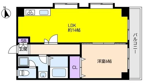 ネオグルント芦屋【3階】の間取り