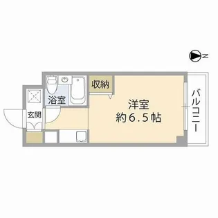 ロイヤルアーク八戸ノ里【210号室】の間取り