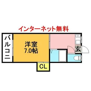 コーポ双葉【103号室】の間取り
