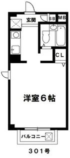 ロマネスク長田【3階】の間取り