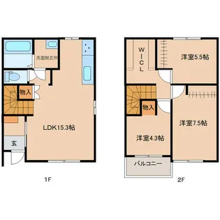 Le Ciel【A-1号室】の間取り