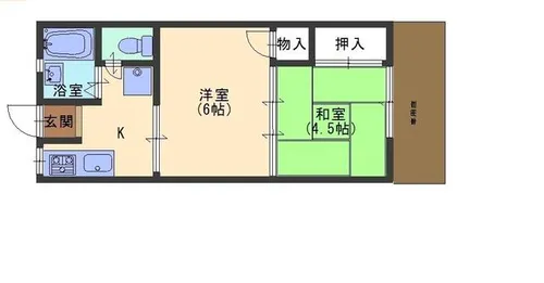 ハイツジョイ【1階】の間取り